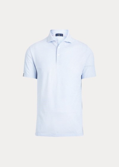 Polos Ralph Lauren Hombre Azules / Blancos - Custom Slim Performance - IYNCP0942